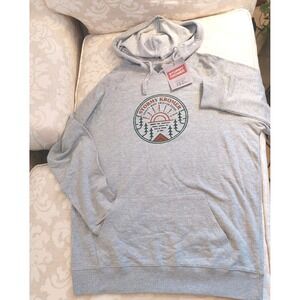 NEW! Stormy Kromer Unisex Sunrise USA Terry Cotton Blend Hoodie Gray M